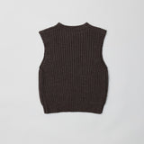 HAYES BITTER CHOCOLATE KNIT VEST