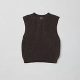 HAYES BITTER CHOCOLATE KNIT VEST