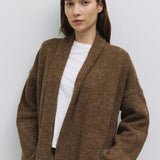 HEIDI CHOCOLATE KNIT CARDIGAN