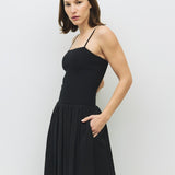 HUDSON BLACK MIDI DRESS