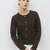 MOLLY CHOCOLATE KNIT CARDIGAN