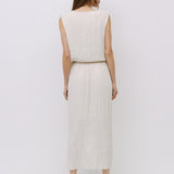 DUNN CREAM MIDI SHIRT