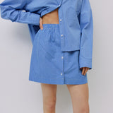 GATES BLUE GINGHAM SKIRT