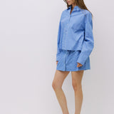 GATES BLUE GINGHAM SKIRT