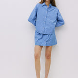 GATES BLUE GINGHAM SKIRT
