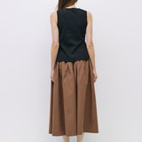 KIANNA MOCHA MIDI SKIRT