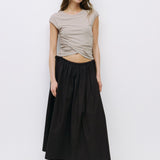 KIANNA BLACK MIDI SKIRT