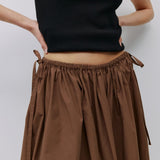KIANNA MOCHA MIDI SKIRT