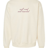 WELL READ, WELL TRAVELED STONE SWEATSHIRT