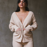 MABLE WHEAT KNIT LOUNGE SET