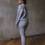 MABLE GREY KNIT LOUNGE SET