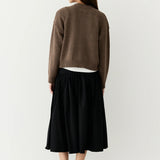 LUCY MOCHA KNIT CARDIGAN