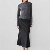 CALIFAX CHARCOAL LONG SLEEVE TOP