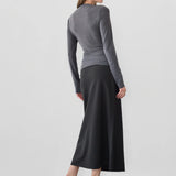 CALIFAX CHARCOAL LONG SLEEVE TOP
