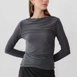 CALIFAX CHARCOAL LONG SLEEVE TOP