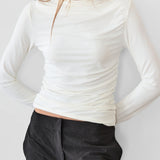 CALIFAX IVORY LONG SLEEVE TOP