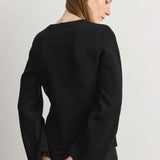TYLER BLACK KNIT CARDIGAN