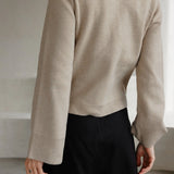 TYLER OATMEAL KNIT CARDIGAN