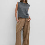 LIZA CHARCOAL KNIT VEST